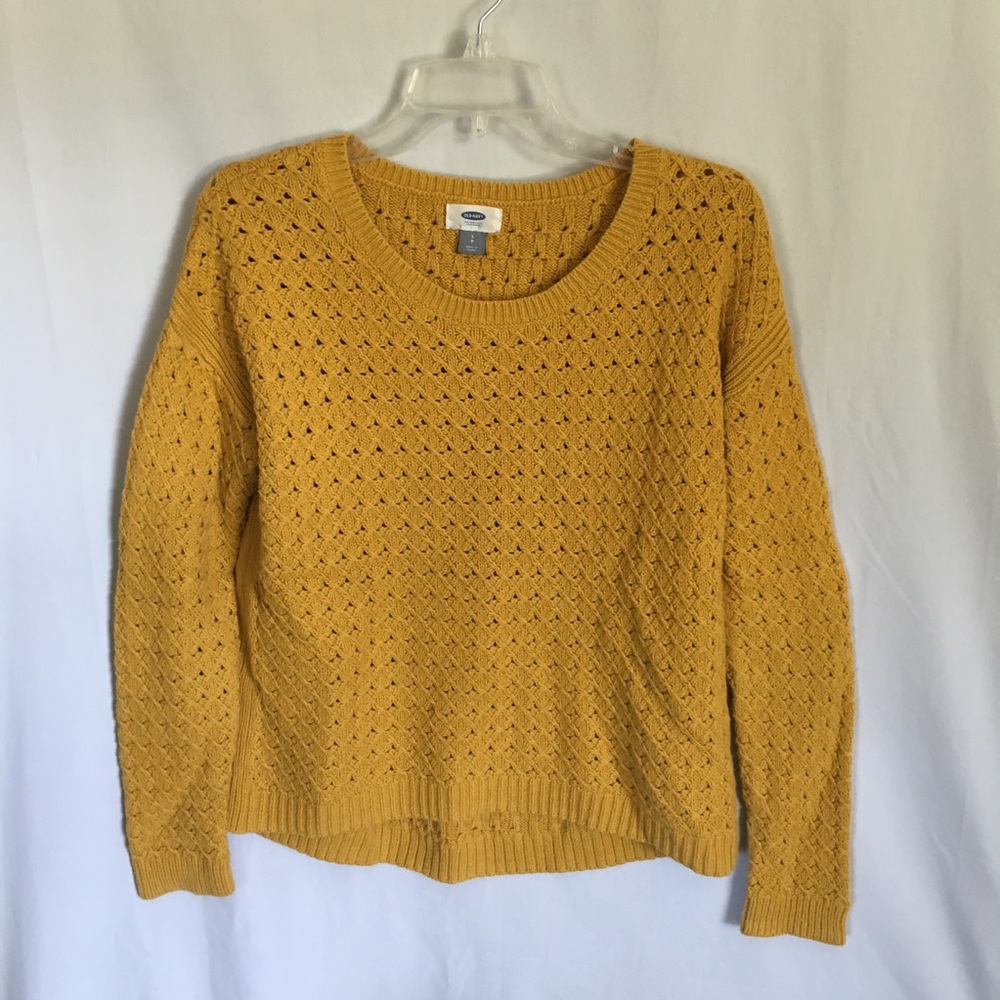 Old Navy Sweater Mustard Yellow Womens Size Small